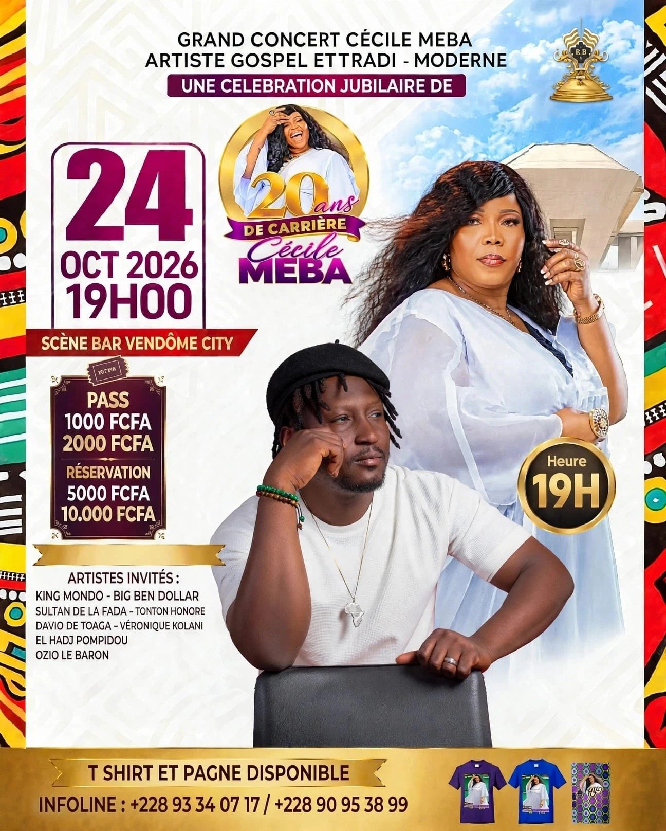 L'affiche du grand concert, 24 octobre 2026