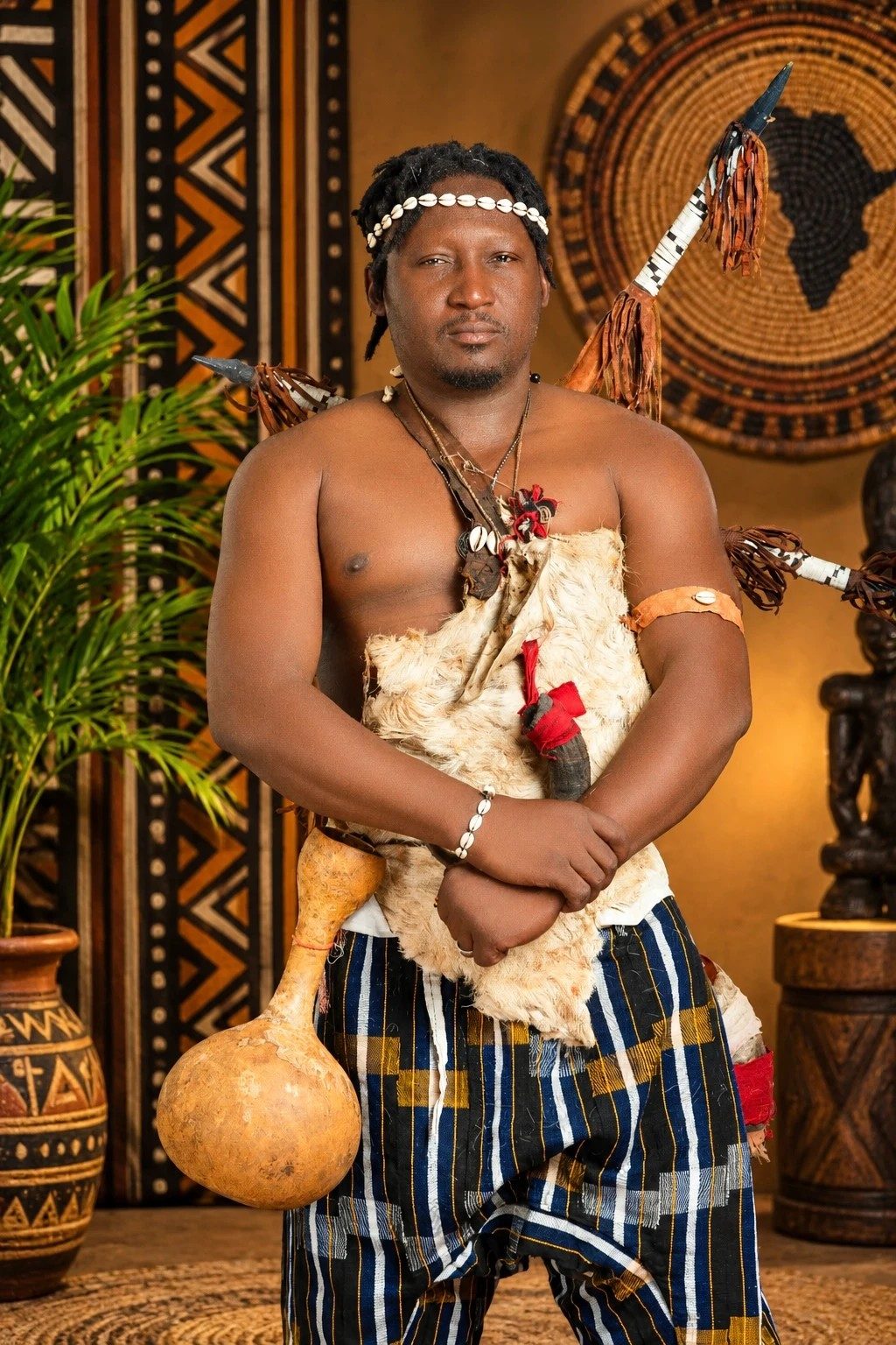 En tenue de griot